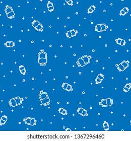 Blue random seamless pattern  Medicine Drop counter icon