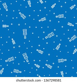 Blue random seamless pattern  Whiskey bottle. Alcohol concept