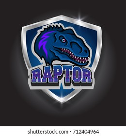 Blue Raptor Vector Logo