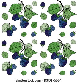 blue raspberry pattern