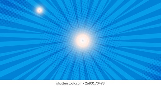 Blue rays background dot smooth
