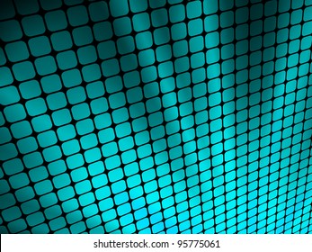 Blue rays light 3D mosaic. EPS 8 vector file included