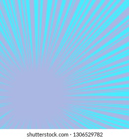 blue rays pop art background. retro vector illustration kitsch vintage