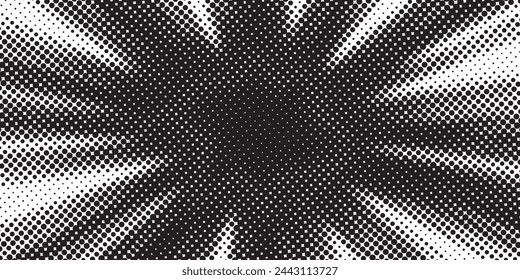 Blue Rays Zoom in Motion Effect, Light Color Trails. Vector Illustration