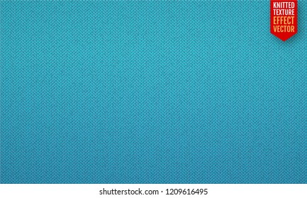 Blue realistic knit texture vector seamless pattern eps 10