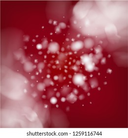 Blue Realistic Vector Snowfall. Holidays Background, Christmas, New Year Flyer. Realistic Snowfall Texture, Flying Snowflakes Overlay. Winter Dots, Storm Sky, Frost Effect Silver Ice Square Frame.