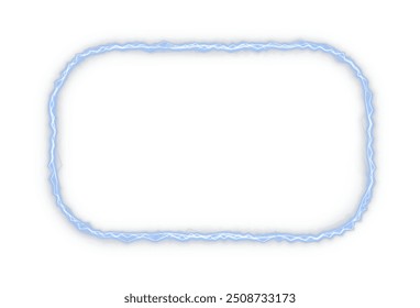 Blue recta frame png. Round shape borders on white background. Light blue Twirl.  - Powered by Shutterstock - Get 15% off with code: PIKWIZARD15