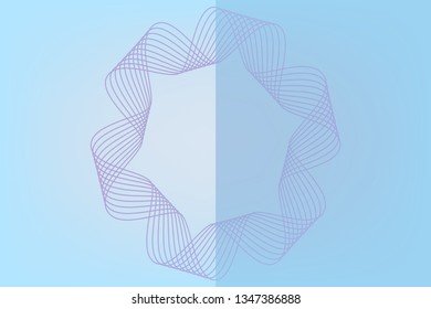 blue rectangle background and glowing white color