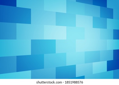 Blue rectangle, brick wall, illustration, background, design for business, illustration, web, landing page, wallpaper.