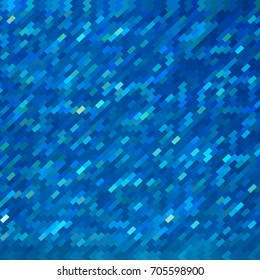 blue rectangles with a different color. aqua color background. abstract blue grunge texture. halftone effect. vector illustration 