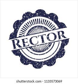 Blue Rector rubber grunge texture stamp