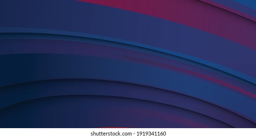 Blue and red abstract background. Modern red blue wavy geometric texture with stylish paper cut design suit for presentation background. Patriot modern background with overlap layer