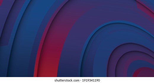 Blue and red abstract background. Modern red blue wavy geometric texture with stylish paper cut design suit for presentation background. Patriot modern background with overlap layer