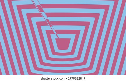 blue red abstract background op art style creative wallpaper