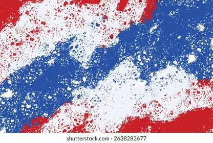 blue and red abstract background vector grunge textures. Set of hand drawn stains.