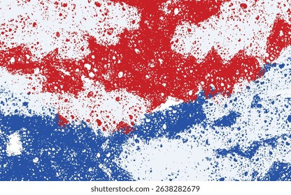 blue and red abstract background vector grunge textures. Set of hand drawn stains.