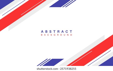 Blue and red abstract geometric background vector illustration
