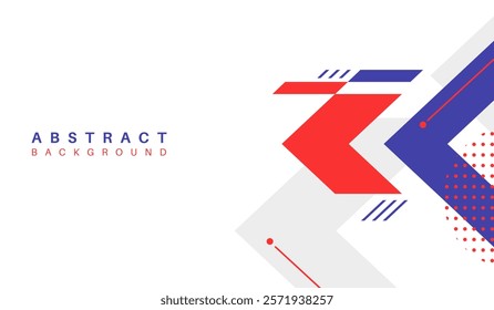 Blue and red abstract geometric background vector illustration