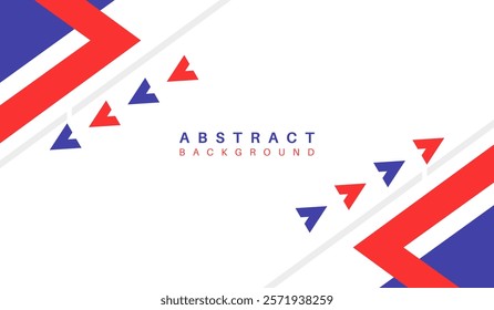Blue and red abstract geometric background vector illustration