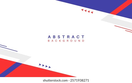 Blue and red abstract geometric background vector illustration