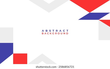 Blue and red abstract geometric background vector illustration