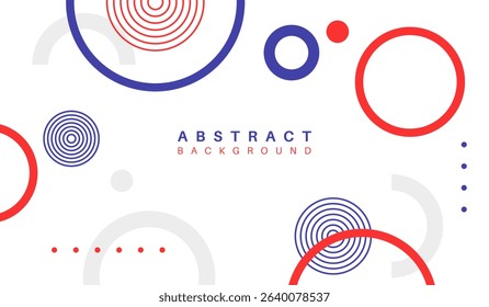 Blue and red abstract geometric background vector illustration