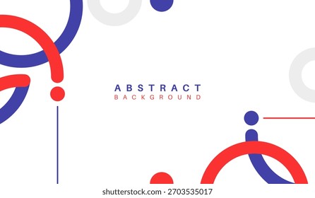 Ilustración vectorial de fondo geométrico abstracto azul y rojo