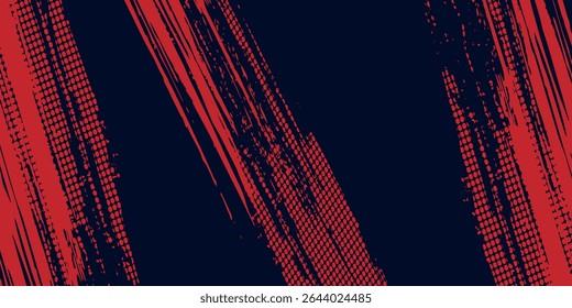 Blue  and red abstract grunge background with halftone style modern arts sport background art good modern nice