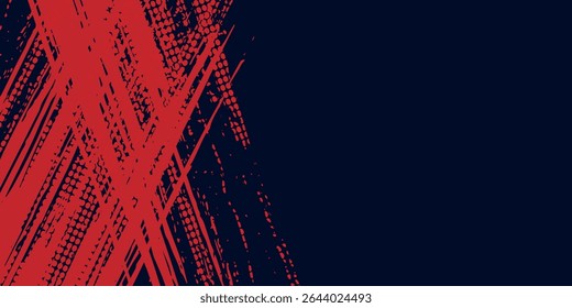 Blue  and red abstract grunge background with halftone style modern arts sport background art good modern