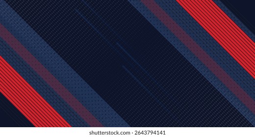 Blue red abstract presentation background with stripes lines