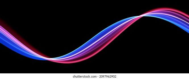 2,760 Blue And Red Abstract Wave Magic Line Design Flow Curve Motion ...