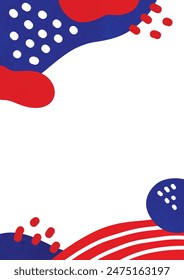 blue and red background. Independence day wallpaper