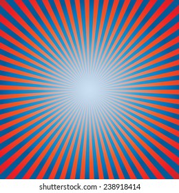 Blue Red Background Sunburst Vector Stock Vector (Royalty Free ...