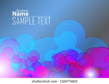 Blue and red banner abstract template for card. Metal Background with waves and reflections. Business background, silver, illustration. Illustration of abstract background with a metallic element