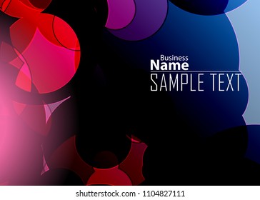 Blue and red banner abstract template for card. Metal Background with waves and reflections. Business background, silver, illustration. Illustration of abstract background with a metallic element