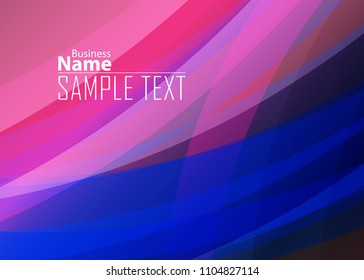 Blue and red banner abstract template for card. Metal Background with waves and reflections. Business background, silver, illustration. Illustration of abstract background with a metallic element