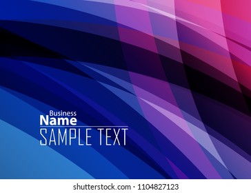 Blue and red banner abstract template for card. Metal Background with waves and reflections. Business background, silver, illustration. Illustration of abstract background with a metallic element