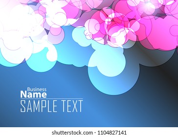 Blue and red banner abstract template for card. Metal Background with waves and reflections. Business background, silver, illustration. Illustration of abstract background with a metallic element