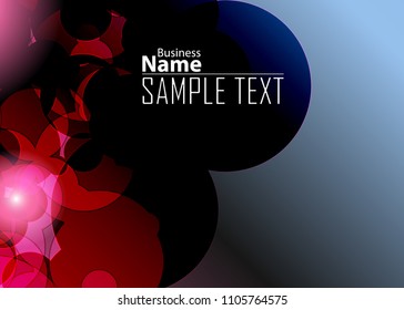 Blue and red banner abstract template for card. Metal Background with waves and reflections. Business background, silver, illustration. Illustration of abstract background with a metallic element