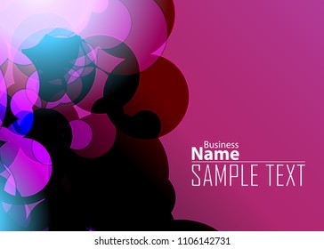Blue and red banner abstract template for card. Metal Background with waves and reflections. Business background, silver, illustration. Illustration of abstract background with a metallic element