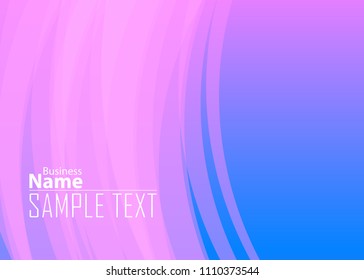 Blue and red banner abstract template for card. Metal Background with waves and reflections. Business background, silver, illustration. Illustration of abstract background with a metallic element