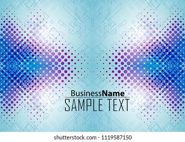 Blue and red banner abstract template for card. Metal Background with waves and reflections. Business background, silver, illustration. Illustration of abstract background with a metallic element