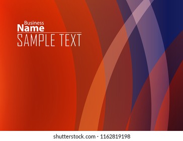 Blue and red banner abstract template for card. Metal Background with waves and reflections. Business background, silver, illustration. Illustration of abstract background with a metallic element