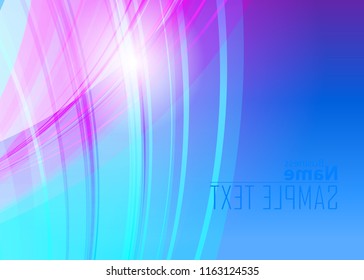 Blue and red banner abstract template for card. Metal Background with waves and reflections. Business background, silver, illustration. Illustration of abstract background with a metallic element