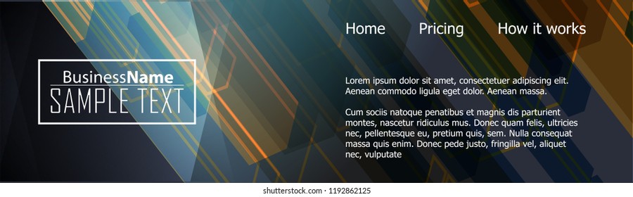 Blue and red banner abstract template for card. Metal Background with waves and reflections. Business background, silver, illustration. Illustration of abstract background with a metallic element