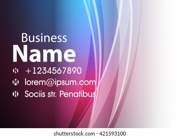 Blue and red banner abstract template for card. Metal Background with waves and reflections. Business background, silver, illustration. Illustration of abstract background with a metallic element