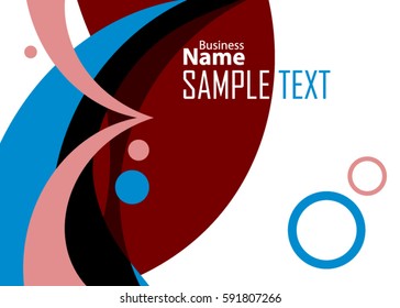 Blue and red banner abstract template for card. Metal Background with waves and reflections. Business background, silver, illustration. Illustration of abstract background with a metallic element
