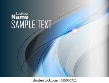 Blue and red banner abstract template for card. Metal Background with waves and reflections. Business background, silver, illustration. Illustration of abstract background with a metallic element