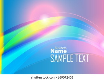 Blue and red banner abstract template for card. Metal Background with waves and reflections. Business background, silver, illustration. Illustration of abstract background with a metallic element