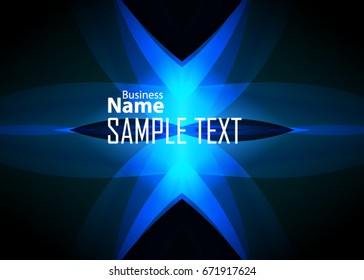 Blue and red banner abstract template for card. Metal Background with waves and reflections. Business background, silver, illustration. Illustration of abstract background with a metallic element